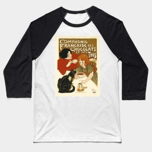 COMPAGNIE FRANCAISE Des Chocolats et Des Thes 1895 by Théophile Steinlen Baseball T-Shirt